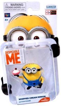 Thinkway Despicable Me Minion Made Whipped Cream Minion Action Figure