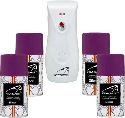 fragair Silence Automatic Spray CMK311 Automatic Spray Air Freshener Dispenser with 4 Refill 250 ml (Silence )