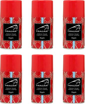 fragair Ripple Refill Air Freshener Refills for Automatic Dispensers Ripple Pack of 6 (250ml each)