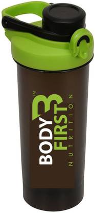 BodyFirst Protein Shaker Bottle With Blending Ball and Dual Lock Push Button Technology 700 ml Shaker