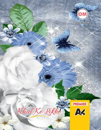 PPH PREMIER OM A4 NoteBooks Regular Notebook Single Line Ruled 132 Pages