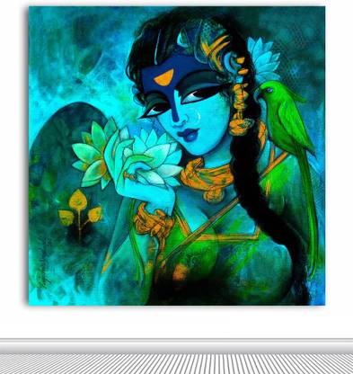 TAMATINA Tamatina Canvas Painting - Modern Art Paintings - Religious Canvas Art Oil 12 inch x 12 inch Painting