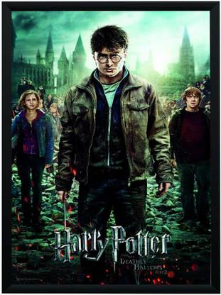 WB Official Licensed Harry Potter Deathly Hallows Part2 Movie Poster A4 Frame Paper Print