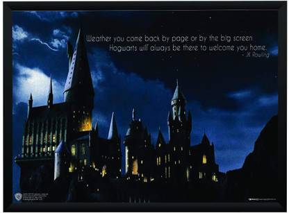 WB Official Licensed Harry Potter Hogwarts Quote Poster A4 Frame Paper Print