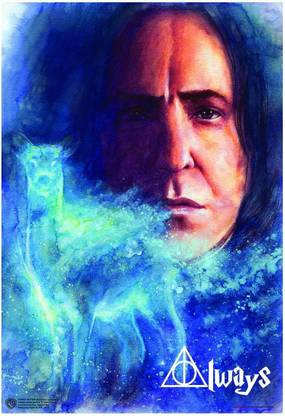 WB Official Harry Potter Snape Always Art Patronus Poster A4 Paper Print