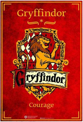 WB Official Licensed Harry Potter Gryffindor Poster A4 Paper Print