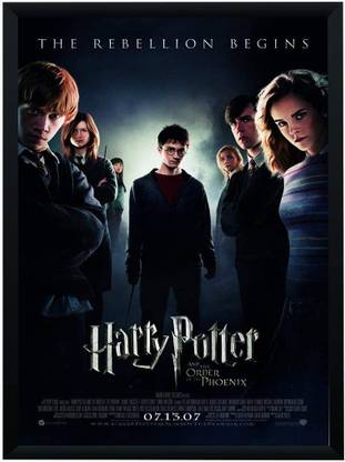 WB Official Licensed Harry Potter and Order of the Phoenix Movie Poster A4 Frame Paper Print