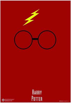 Licensed Harry Potter Minimal Poster A4 Paper Print