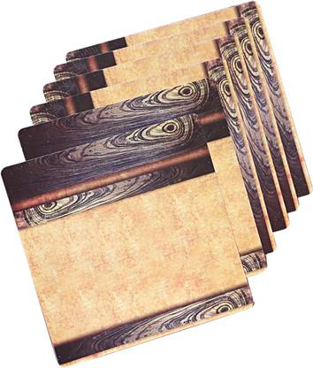 KUBER INDUSTRIES Square Pack of 6 Table Placemat