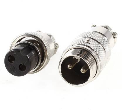 2pcs connector Aviation plug 16mm 5Pin male and female for Panel Classis Metal