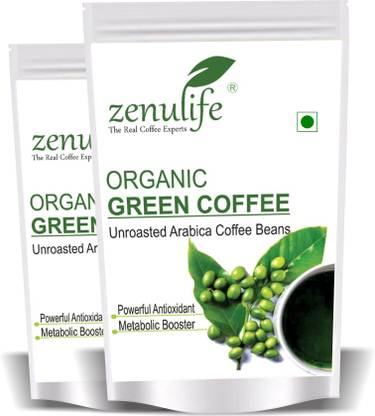 zenulife Green Coffee Bean Extract for Weight Loss, 100 % Pure & Natural Weight Management 400 GM Pack of 2 Instant Coffee