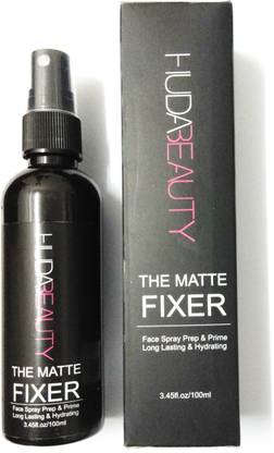 Huda Beauty THE MATTE MAKE UP FIXER FACE SPRAY & PRIME LONG LASING, 100 ML Highlighter