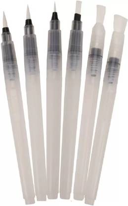 KRAFTMASTERS Water Brush Pen for Watercolor Calligraphy Drawing Tool Marker (5 Pcs Painting Water Pen)