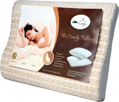 The Comfy Foam Solid Orthopaedic Pillow Pack of 2