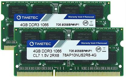 Timetec Dominator DDR3 8 GB (Single Channel) PC (DDR3 1066MHz PC3-8500 memory upgrade (8GB Kit))
