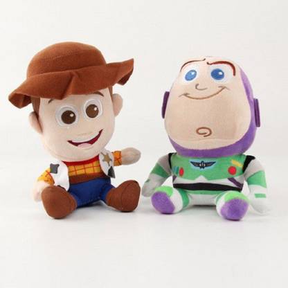 imodish 2 Pcs.. / Set Toy Story Sheriff Woody And Buzz Lightyear 20Cms. Soft Toy Plush Stuffed Toys  - 20 cm