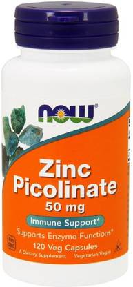 Now Foods Now Foods, Zinc Picolinate, 50 mg, 120 Veg Capsules