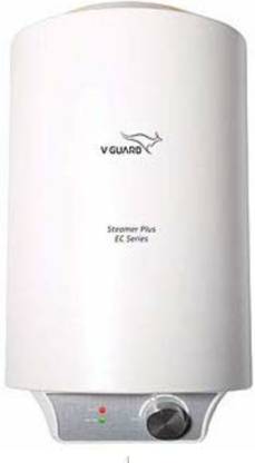V-Guard 15 L Storage Water Geyser (Steamer plus Ec series, Grey white)