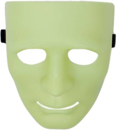 Tootpado Blank Jabbawockeez Face Mask Halloween Props - Neon Green (2FNS112) Party Mask
