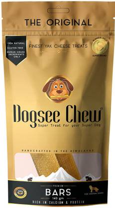 Dogsee Chew Dogsee Chew Medium Bars for Medium Sized Dogs; 100% Natural Cheese Dog Chew