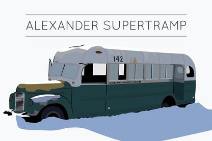 Alexander Supertramp Into The Wild | Wall Art Poster Fine Art Print
