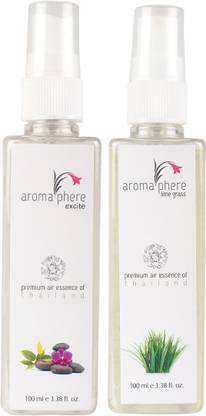 Aromaphere One EXCITE & One LIMEGRASS Air Freshener Combo(Pack of 2) Spray One EXCITE & One LIMEGRASS Air Freshener Spray Combo(Pack of 2)