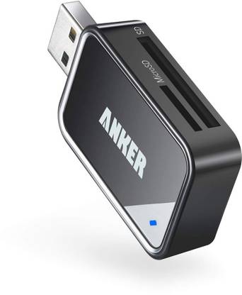 Anker 8-in-1 USB 3.0 Portable Card Reader for SDXC, SDHC, SD, MMC, RS-MMC, Micro SDXC, Micro SD, Micro SDHC Card and UHS-I Cards Card Reader