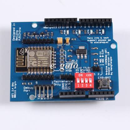 KitsGuru ESP8266 ESP-12E UART WIFI Wireless Shield TTL Converter for Arduino UNO R3 Mega Micro Controller Board Electronic Hobby Kit