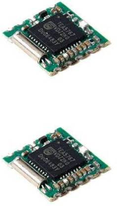 KitsGuru (Set of 2) TEA5767 FM Stereo Radio Module Programmable & Low-power (70~108MHz) Micro Controller Board Electronic Hobby Kit