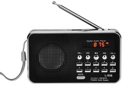 CRETO L -938 Portable Mini Fm Radio Mp3 Player Support USB pen-drive , aux and memory card FM Radio