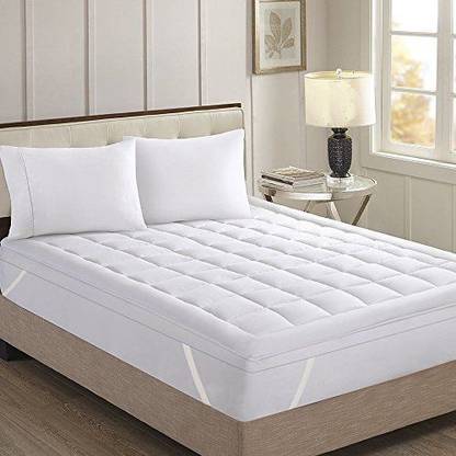 DAKSH Mattress Topper Double Size Breathable Mattress Cover