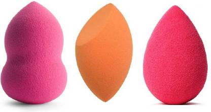 Mataiva Powder Foundation concealer Puff Sponge Multicolor (Set of 3)