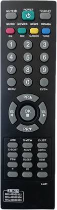 LipiWorld 81 3 in 1 MKJ49980302 MKJ49980306 MKJ49980309  TV Universal Remote Control Compatible for  CRT TV LG Remote Controller