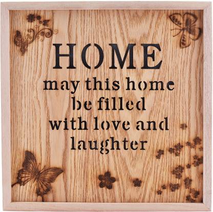 Archies Wooden Wall Hanging Trending Wood Art D Cor With Led Lights For Decoration - Wooden Art Home Decorations