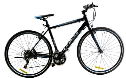 Kross Impel IF 700C 21 Speed Road/Hybrid Bike For Adults Black & Blue 29 T (inch) Mountain Cycle