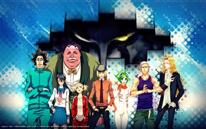 Athah Anime Bleach Rōjūrō Ōtoribashi Kensei Muguruma Love Aikawa Shinji Hirako Lisa Yadomaru Hachigen Ushoda Mashiro Kuna Hiyori Sarugaki 13*19 inches Wall Poster Matte Finish Paper Print