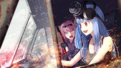 Athah Anime Vocaloid Kotonoha Akane Kotonoha Aoi 13*19 inches Wall Poster Matte Finish Paper Print