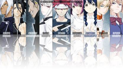 Athah Anime Food Wars: Shokugeki no Soma Akira Hayama Ryō Kurokiba Subaru Mimasaka Alice Nakiri Sōma Yukihira Hisako Arato Megumi Tadokoro Takumi Aldini Erina Nakiri 13*19 inches Wall Poster Matte Finish Paper Print