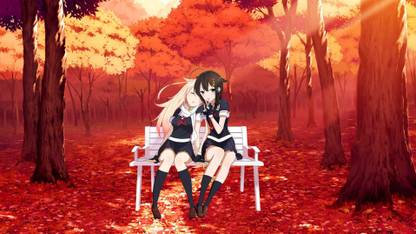 Athah Anime Kantai Collection Yuudachi Shigure 13*19 inches Wall Poster Matte Finish Paper Print