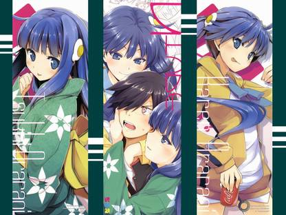 Athah Anime Monogatari (Series) Karen Araragi Tsukihi Araragi Koyomi Araragi 13*19 inches Wall Poster Matte Finish Paper Print