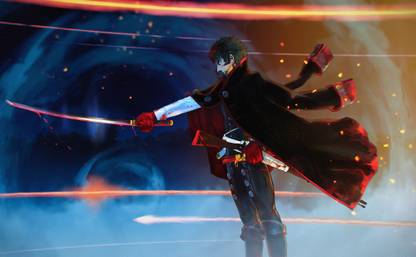 Athah Anime Fate/Grand Order Fate Series Man Hijikata Toshizou Blood Weapon Cape Glove Katana Black Hair 13*19 inches Wall Poster Matte Finish Paper Print