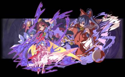 Athah Anime Touhou Reimu Hakurei Hong Meiling Marisa Kirisame Remilia Scarlet Sakuya Izayoi Patchouli Knowledge Flandre Scarlet 13*19 inches Wall Poster Matte Finish Paper Print