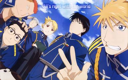 Athah Anime FullMetal Alchemist Fullmetal Alchemist Roy Mustang Jean Havoc Vato Falman Heymans Breda Kain Fuery 13*19 inches Wall Poster Matte Finish Paper Print