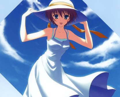 Athah Anime Canvas 2 ~Niji Iro no Sketch~ Kiri Kikyou 13*19 inches Wall Poster Matte Finish Paper Print