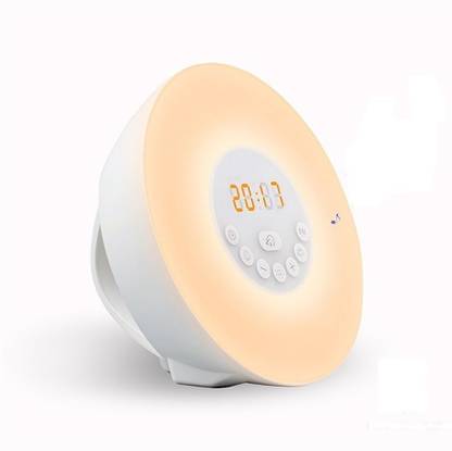 OPTA BS002 Smart Sunrise Alarm Clock, Newest Wake Up Light Sunrise Simulation Daylight Alarm Clock with 7 Colors, Nature Sounds, FM Radio, Snooze Function, Touch Control Wireless Wake up Lights with Wireless Speaker 56 W Bluetooth Home Theatre