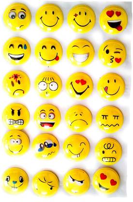 MatrixWeb 5 cm EMOJI STICKER Self Adhesive Sticker