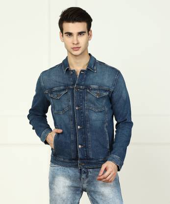 TOMMY HILFIGER Full Sleeve Solid Men Denim Jacket