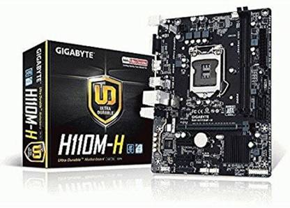 GIGABYTE H110M-H LGA1151Socket Mini-ATX Intel H110 Chipset DDR4 Motherboard for Desktop