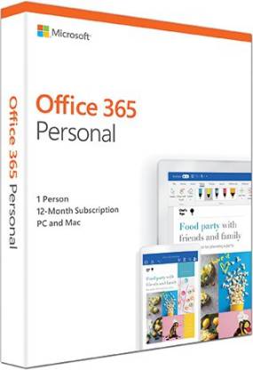 MICROSOFT Office 365 Personal 1 user 1 year