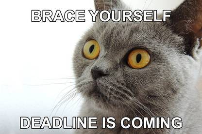 Deadline Is Coming Game Of Thrones Meme | Wall Art Poster Fine Art Print